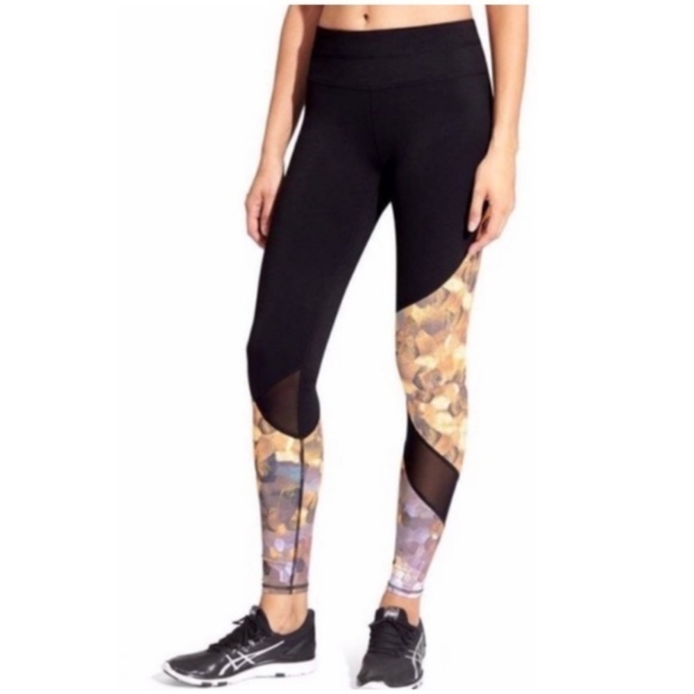Athleta Sonar‎ Honeycomb Full Length Leggings Size Medium